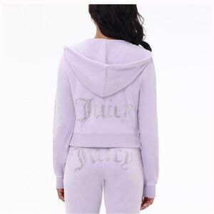 🆕 Juicy Couture Lavender Haze Bling Terry Track Suit - M